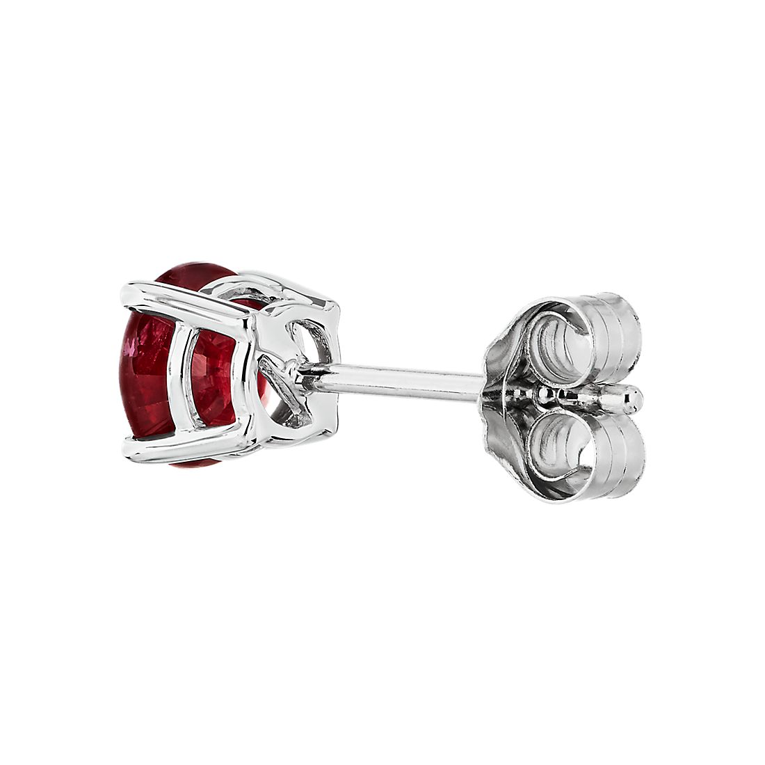 Ruby Studs 14K white Gold