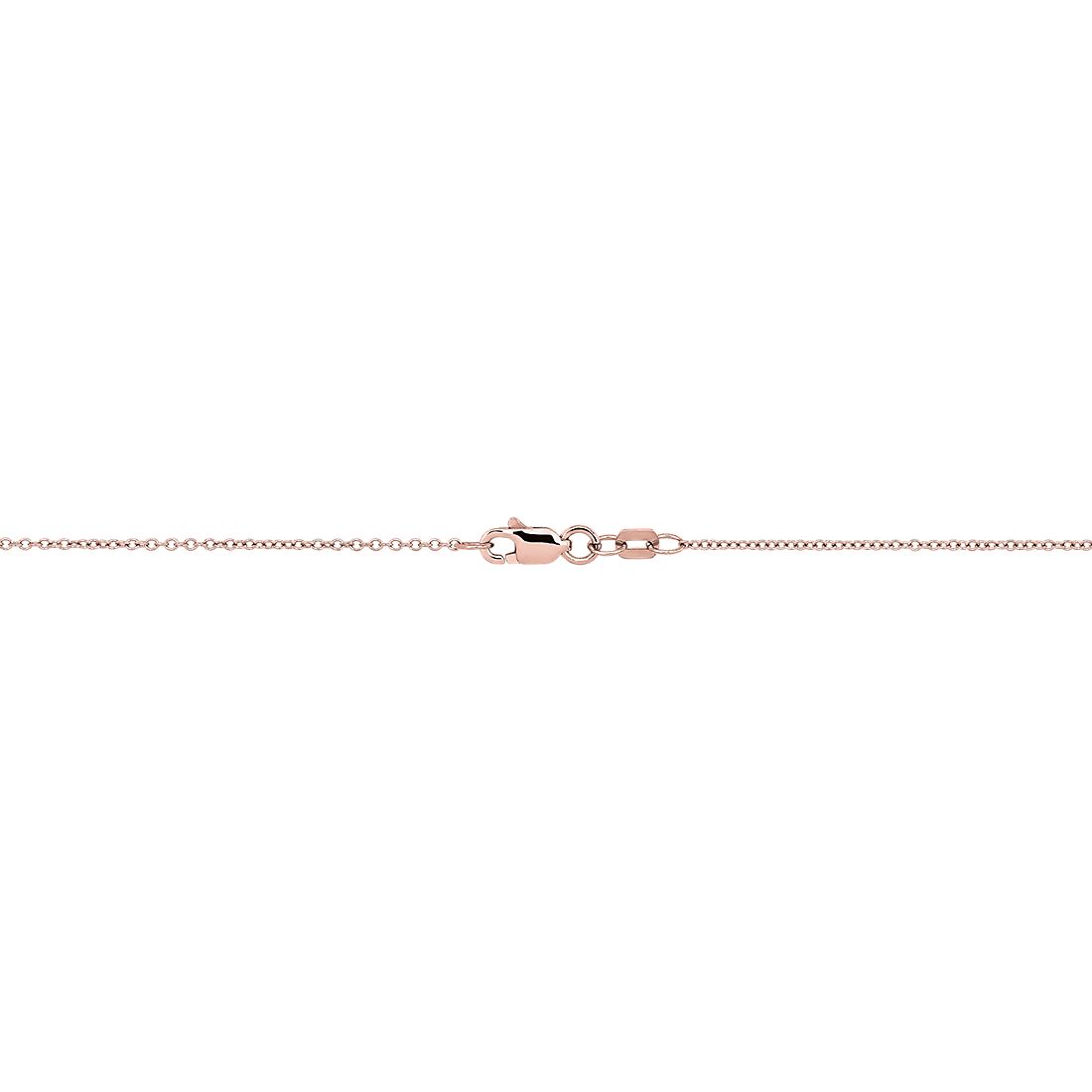 Morganite Solitaire Pendant 14K Rose