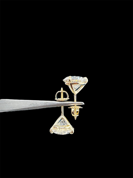 14k Yellow Gold Certified Earring